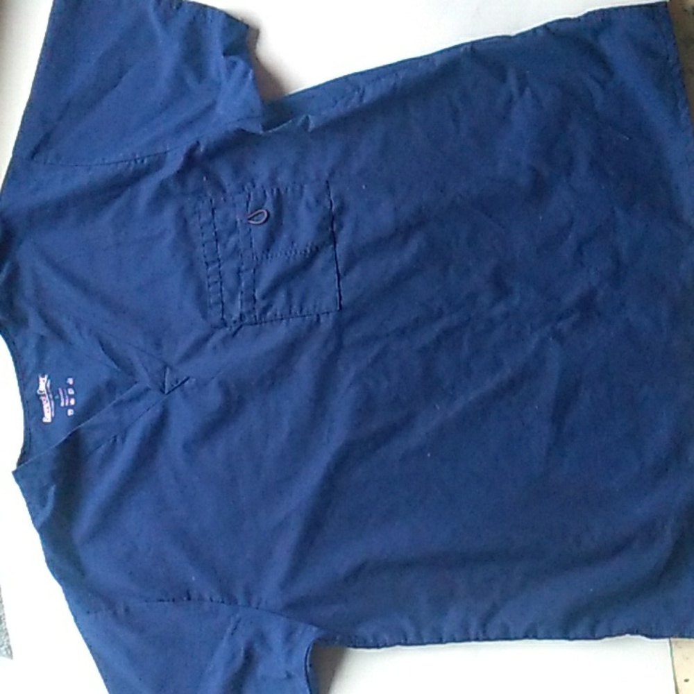 Navy Scrub Top size L